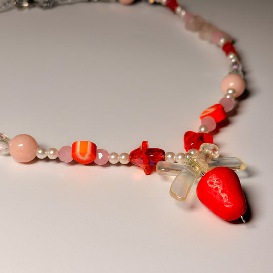 Handmade Strawberry Necklace