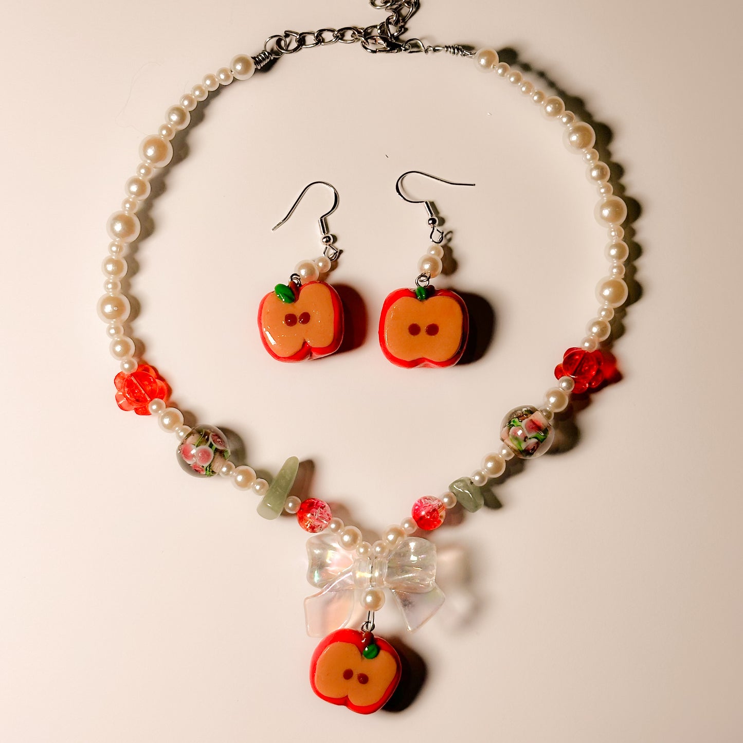 Handmade Apple Beaded set