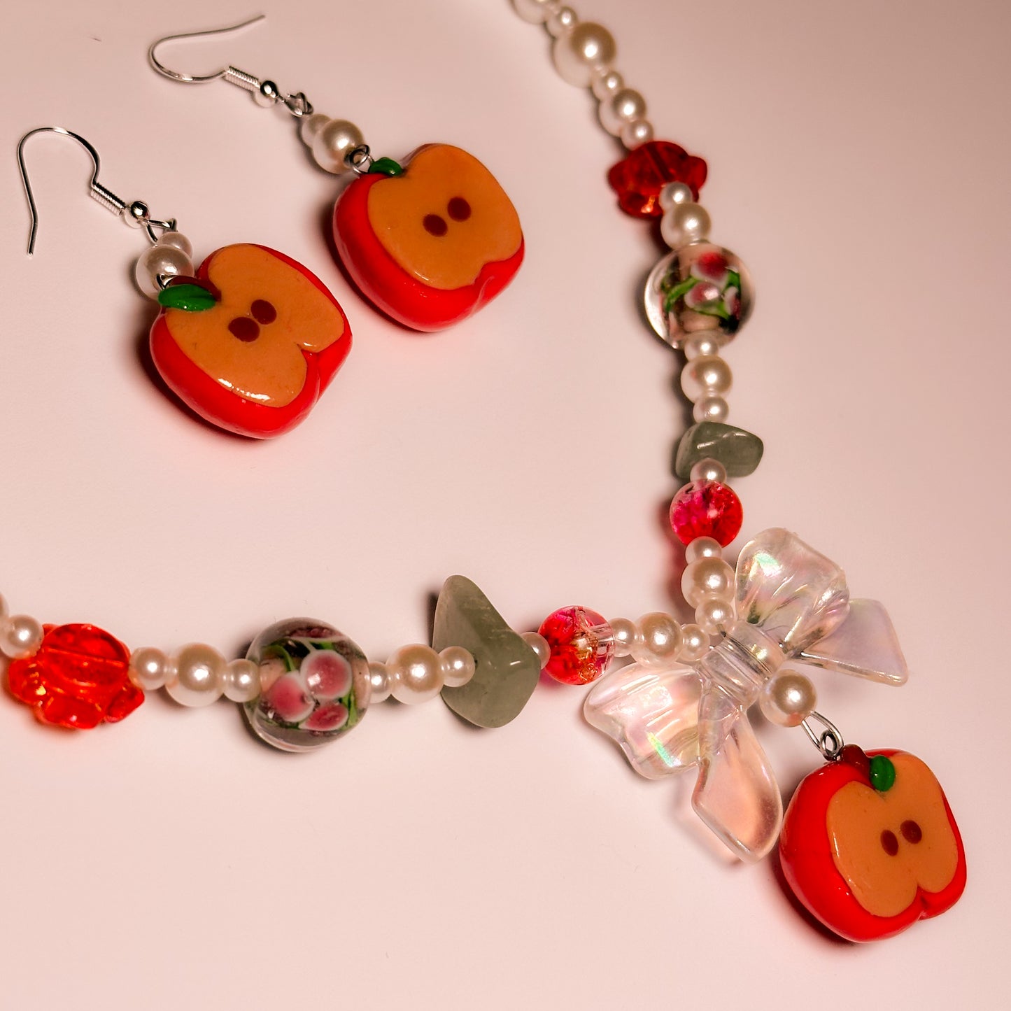 Handmade Apple Beaded set