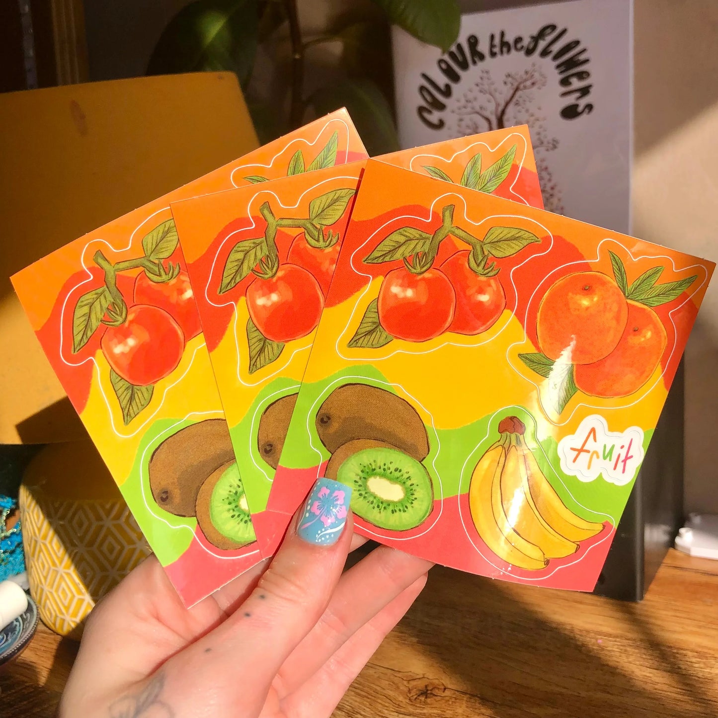 Fruit sticker sheet