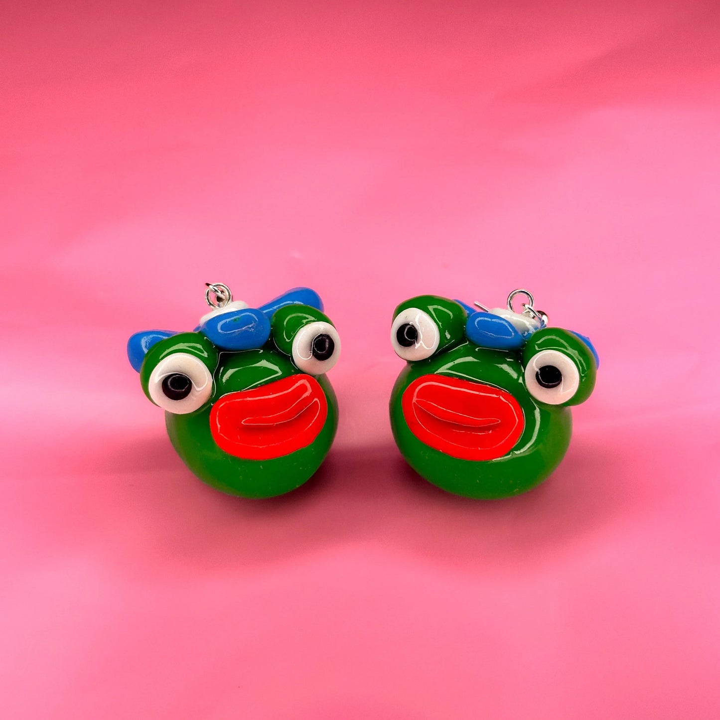 Frog baby earrings