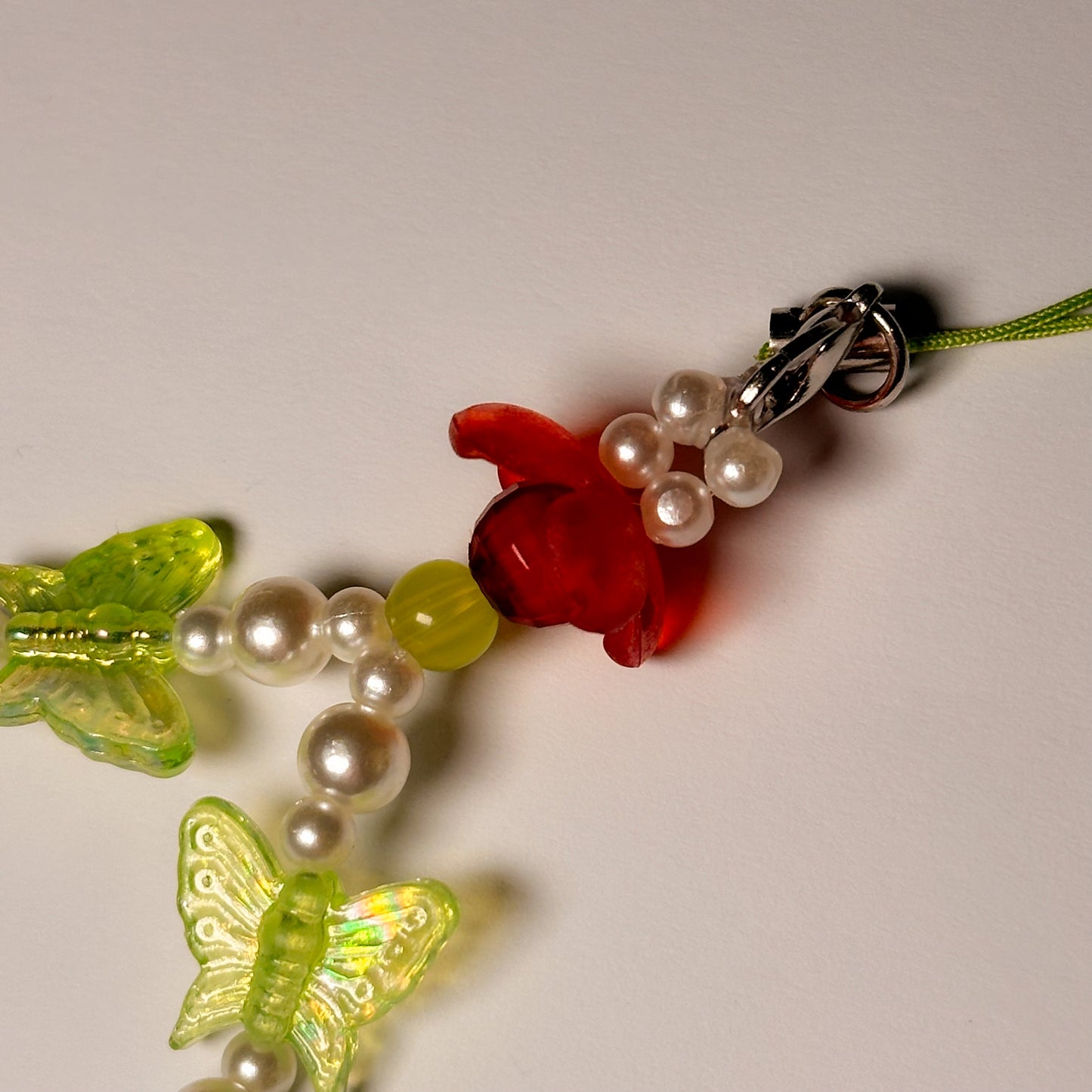 Strawberry Bead Phone Charm