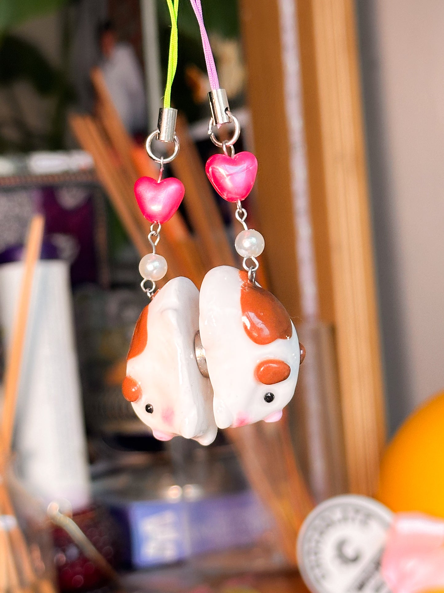 Guinea pig magnet phone charms