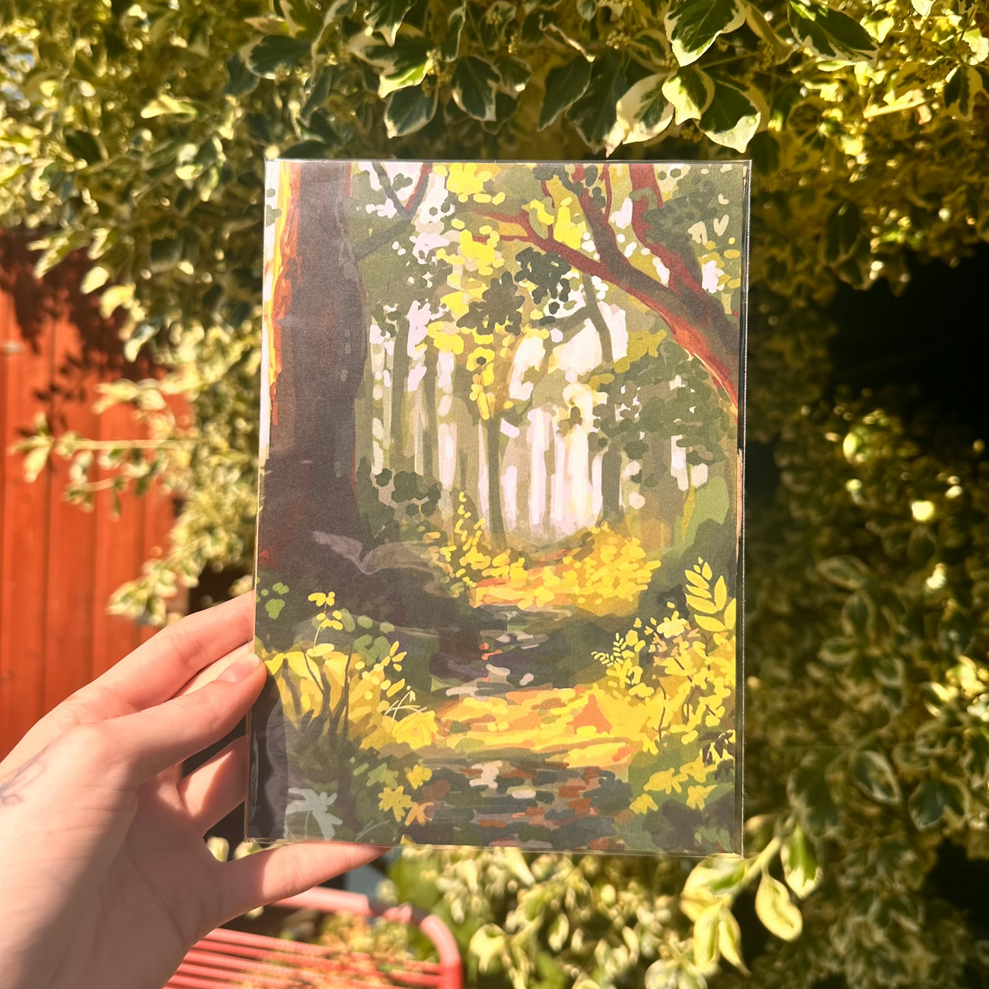 Forest Digital Artwork Print A5