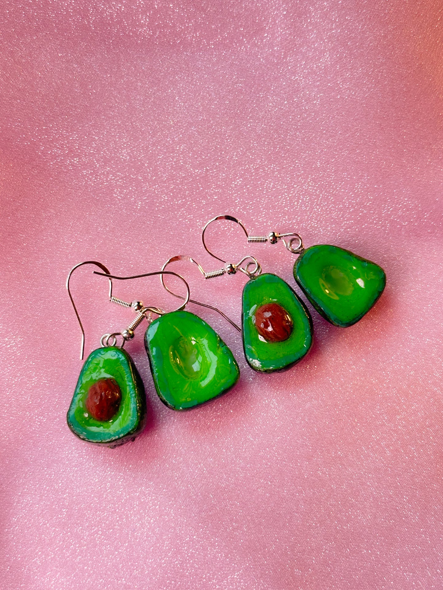 Handcrafted Avocado Earrings