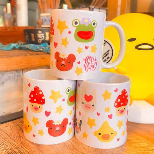 fleur fluency character mug