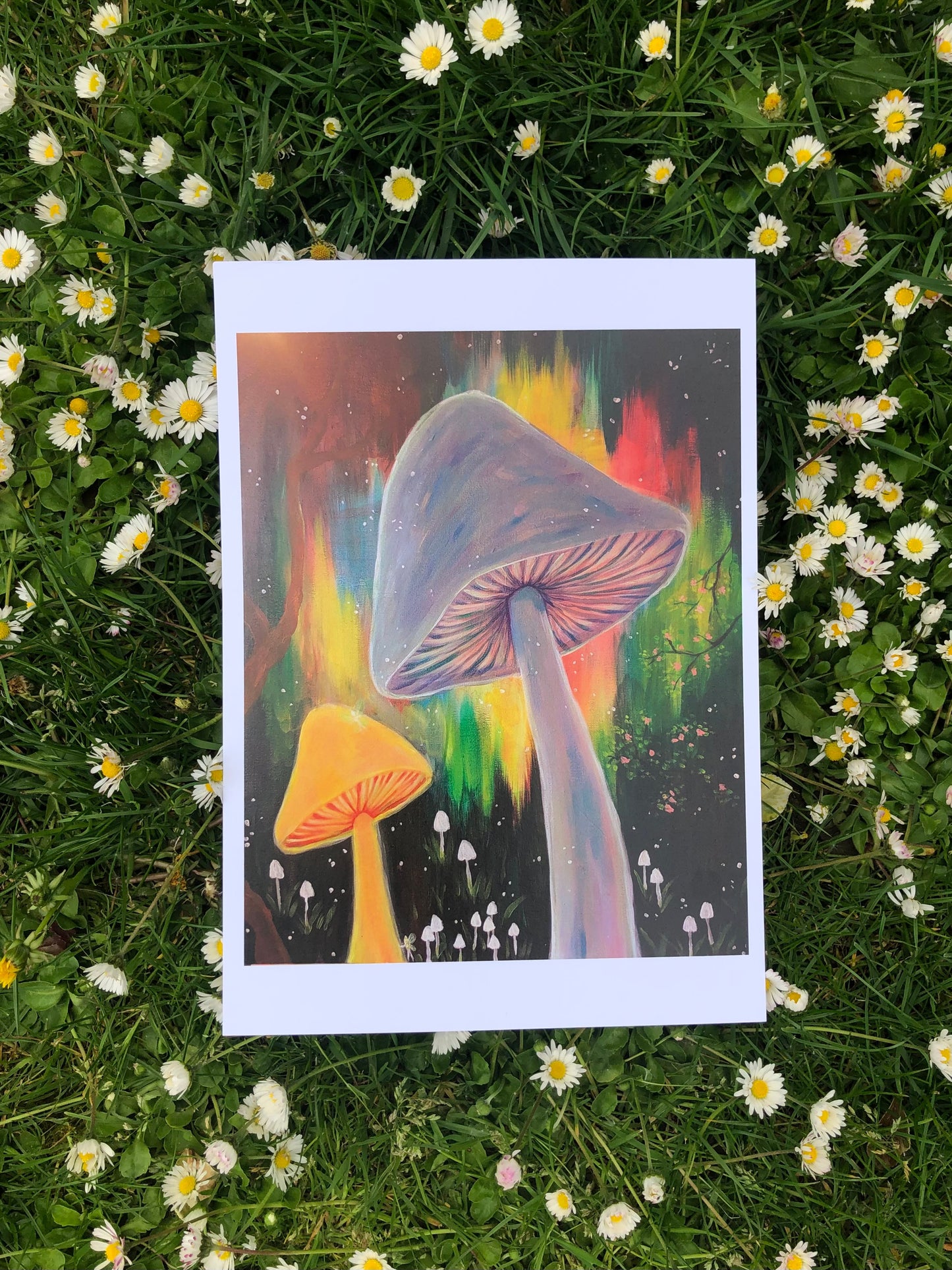 A4 Art Print - Mushroom forest