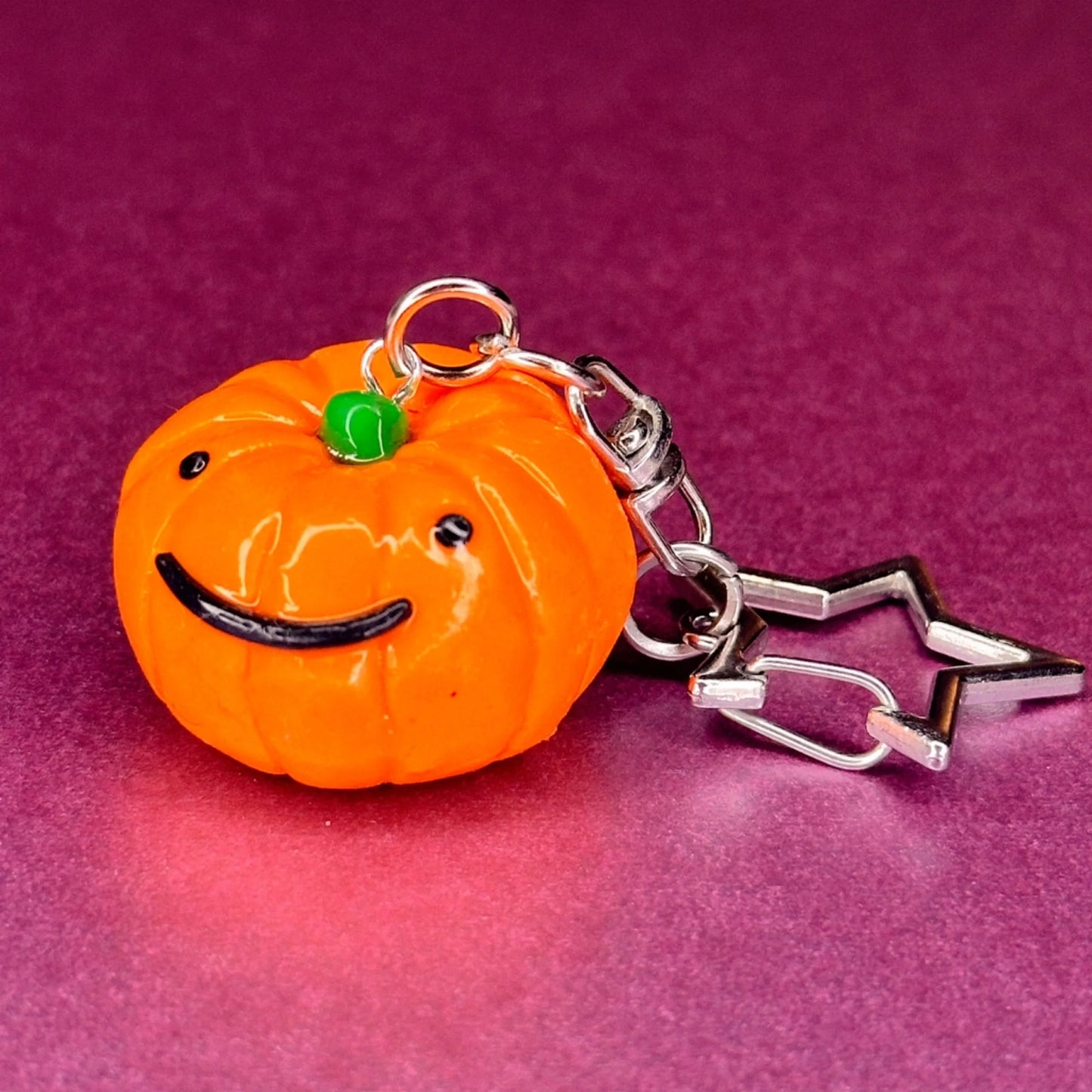 Handmade Pumpkin keychain